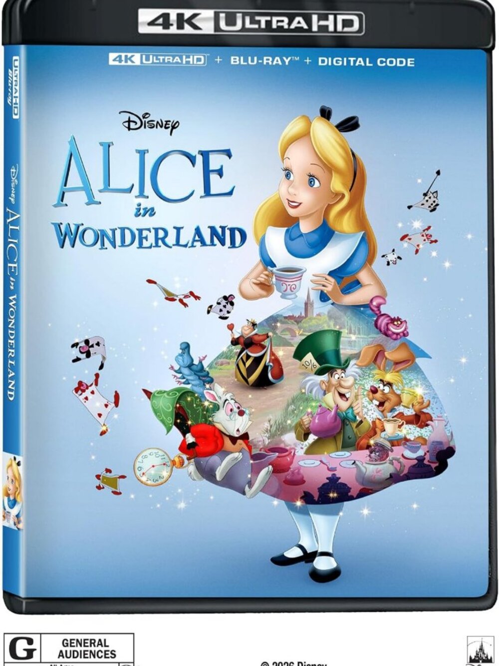 Classic Alice In Wonderland UHD/BD Combo + Digital - Timeless Animated Adventure